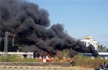 Local Train catches fire near Badlapur Railway station